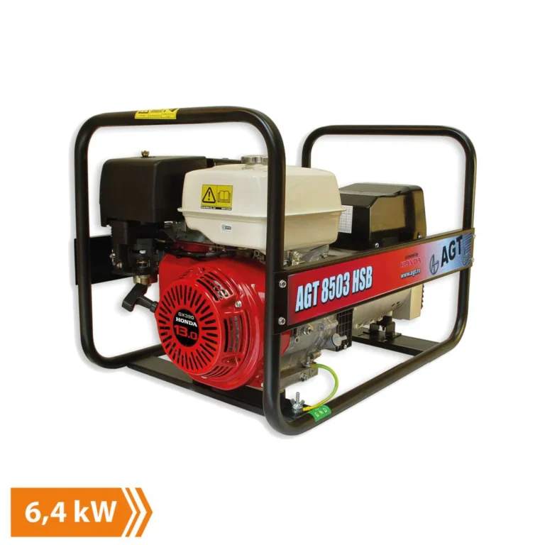 AGT benzin Generator 8503- 5/6,4 kw nødgenerator