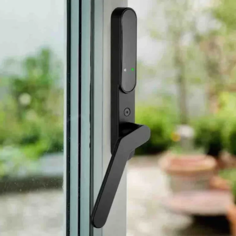 secuyou smart lock venstre greb mattsort elektrisk dørlås til indvendig montering