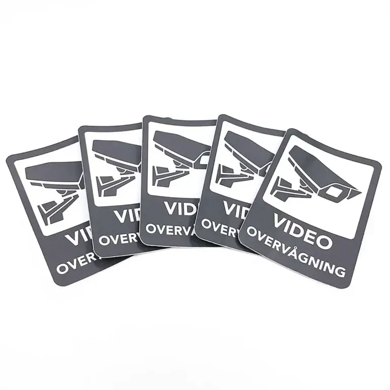 alarm klistermærker 5 stk.