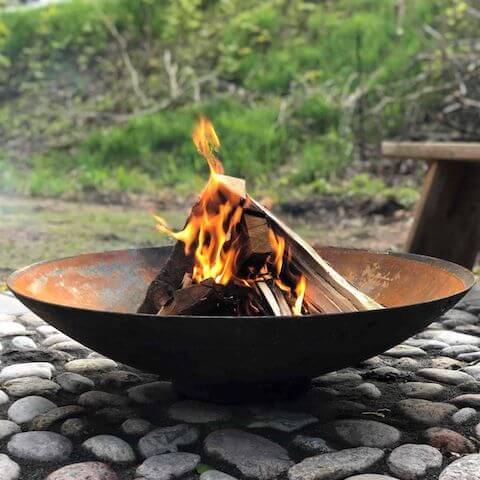 bålfad i stål Ø80 cm