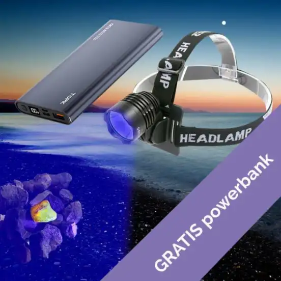 uv Pandelampe med powerbank