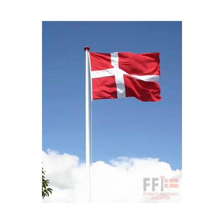 Glasfiberflagstang u/støtte 8 Meter